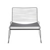 HAY - Hee Lounge - Chaise - gris/laqué/72x67x67cm/hauteur d'assise: 37cm/pour intérieur et extérieur