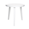 Gervasoni - Gray 42 - Table d'appoint - blanc / Ø50cm/staind/H: 50cm