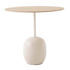 &Tradition - Table d'appoint Lato LN9 plateau bois ovale