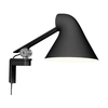 Louis Poulsen - NJP LED Wall Lamp - black/powder coated/2700K/529lm/short arm/LxWxH 14.9x6.3x22cm