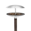Blomus - Fuera - Vogel-rustplaats 65033 - roestvrijstaal/hout/mat/hoogte van 122 cm tot 131 cm/Ø 25cm