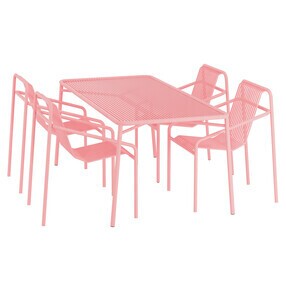 OUT Objekte unserer Tage - Ivy tuinset tafel 170 cm + 4 stoelen met armleuningen