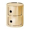 Kartell - Componibili 2 - Conteneur - or/brillant/H 40cm/ Ø 32cm