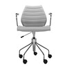 Kartell - Maui Soft - Bureaustoel met armleuning - beige/stof Trevira/hoogteverstelbaar 49 - 57cm/met gasveer