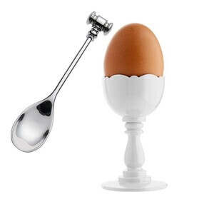 Alessi - Dressed Eierbecher mit Löffel