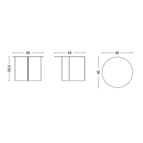 HAY Slit Side Table Round | AmbienteDirect