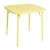 Petite Friture - Week-End - Table 85x85cm - jaune RAL 1016/peinture époxy grainée/H 75cm/pour usages indoor & outdoor