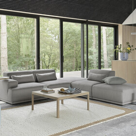 Muuto - Canapé d'angle modulable configuration 3 Connect Soft