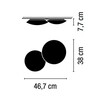 Vibia - Puck 2 LED Ceiling Lamp - line drawing