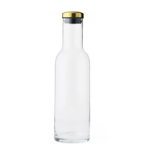 Menu - Bottle Carafe With Lid 1l - brass/H 29cm, Ø 8cm