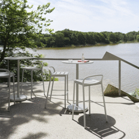 Muuto - Linear Steel Outdoor Bar Stool H 75cm