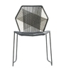 Moroso - Tropicalia - Chaise - naturel/capuchons antidérapant PVC/structure acier inoxydable/54x81x56cm