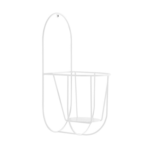 OK Design - Wall Cibele Blumentopfhalter - weiß/pulverbeschichtet/für Töpfe mit Ø 18-20cm