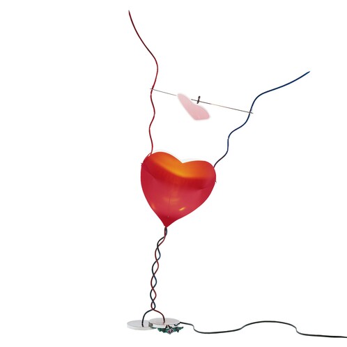 Ingo Maurer One From The Heart Table, Heart Table Lamp