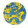 GAN - Blue China - Tapijt Ø250cm  - geel