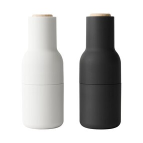 Audo - Set de 2 moulins Bottle Grinder couvercle hêtre
