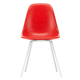 Vitra - Eames Fiberglass Side Chair DSX onderstel wit