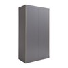müller möbelwerkstätten - Flai Kleiderschrank mit 2 Türen - anthrazit/1.9cm CPL-Beschichtung/1 Regalboden/1 Kleiderstange/Push-to-Open-Mechanik/BxHxT 118x216x61cm