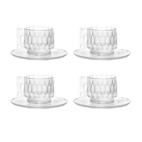 Kartell - Jellies Family - Set de 4 tasse avec soucoupe