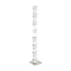 Opinion Ciatti - Ptolomeo Büchersäule 215 - weiß/Fuß edelstahl poliert/35 x 35 x 215 cm