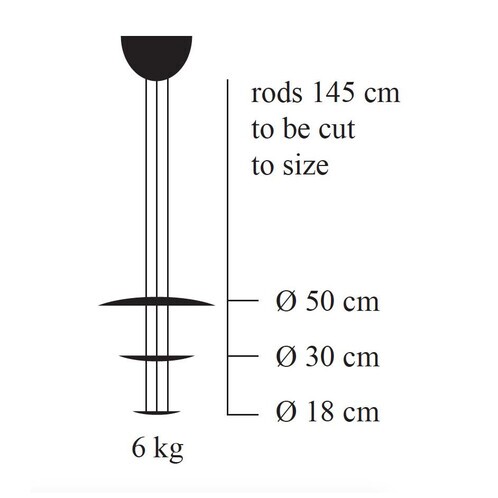 Catellani & Smith - Macchina Della Luce E LED - Suspension - dessin au trait
