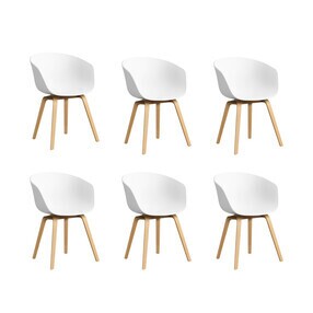 HAY - About a Chair AAC 22 2.0 Armchair Lacquered Oak Set of 6