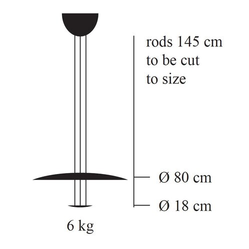 Catellani & Smith - Macchina Della Luce B LED - Suspension - dessin au trait