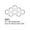 Cappellini - Cloud Book Shelf - line drawing
