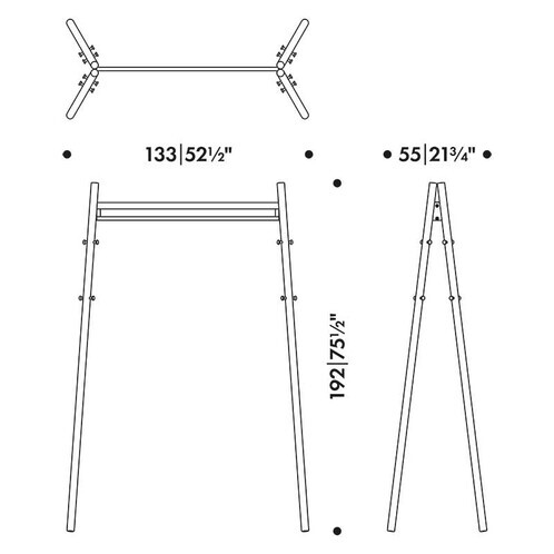 Artek Kiila Coat Stand 133x192x55cm | AmbienteDirect