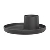 Vitra - O-Tidy Container with tray - dark grey/container Ø7.5cm/H 8cm/Ø 22cm