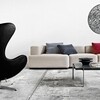 Fritz Hansen - Egg Chair/Het Ei - Loungestoel leder