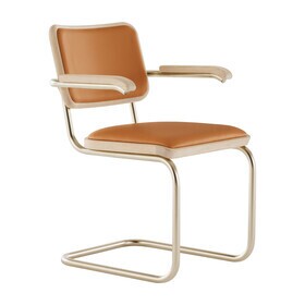 Thonet - JS . THONET by Jil Sander S 64 P Nordic Freischwinger Armlehnstuhl