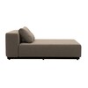 Softline - Nevada - Chaise-longue / lit de jour - chameau/feutre 849/PxHxP 172x75x90cm/structure metal noir