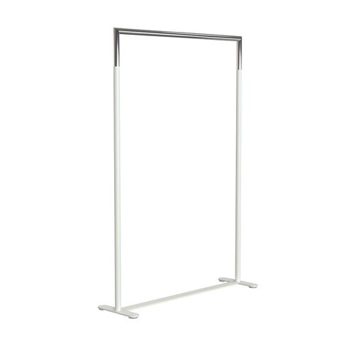 FROST - Bukto Wardrobe 100cm - white/polished/WxHxD 102,8x150x30cm