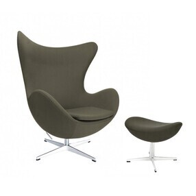 Fritz Hansen - Aktion Egg Chair/Das Ei™ Sessel + Hocker Stoff