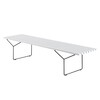 Knoll International - Bertoia - Banc de jardin - blanc/châssis noir