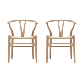 Carl Hansen - CH24 Wishbone Chair onderstel beuken set van 2