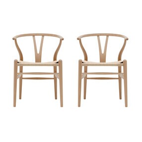 Carl Hansen - CH24 Wishbone Chair Frame Beech Set of 2