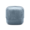 Normann Copenhagen - Circus Pouf Small - Tabouret - bleu clair/Velour/Ø x H: 46 x 40cm