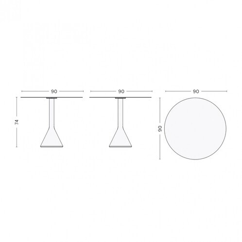 HAY Palissade Cone Garden Table Ø90cm | AmbienteDirect