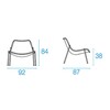 emu - Round - Fauteuil lounge de jardin - dessin au trait