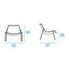 emu - Round Outdoor Lounge Chair - line drawing