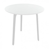 Magis - Table First Outdoor - Table ronde - blanc/pied de table blanc/Taille 1/Ø79,2