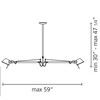 Artemide - Tolomeo Sospensione - Plafondlamp - Strichzeichnung