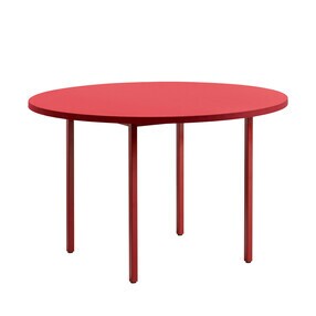 HAY - Two-Colour Esstisch Gestell Kastanienrot Ø120cm