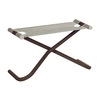 emu - Snooze Outdoor Footstool - beige/indian brown/seating EMU-Tex beige/LxWxH 72x32x43cm/indian brown steel frame/foldable