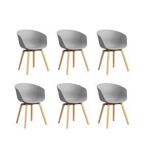 HAY - About a Chair AAC 22 2.0 Armlehnstuhl Eiche lackiert 6er Set