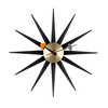 Vitra - Sunburst Clock Nelson - Wandklok - zwart/messing/Ø47cm
