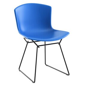 Knoll International - Chaise Bertoia Plastic piètement noir