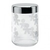 Alessi - Girotondo Küchendose - transparent/Edelstahl/glänzend poliert/HxØ: 15,8x10,5 cm/Größe 3